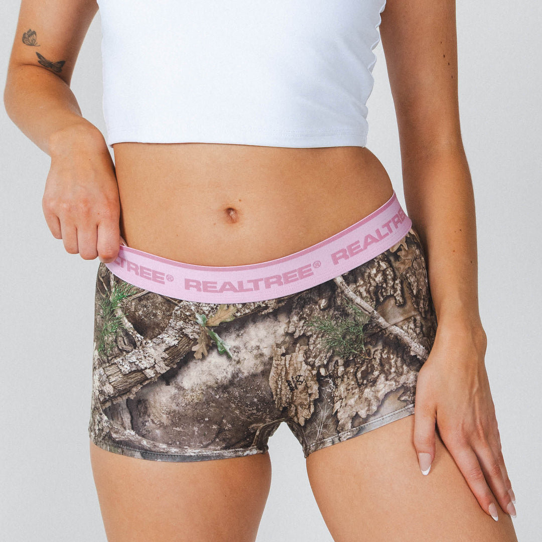 The Wild Game | Realtree x Shinesty Neon Pink Boyshort Underwear with Waistband