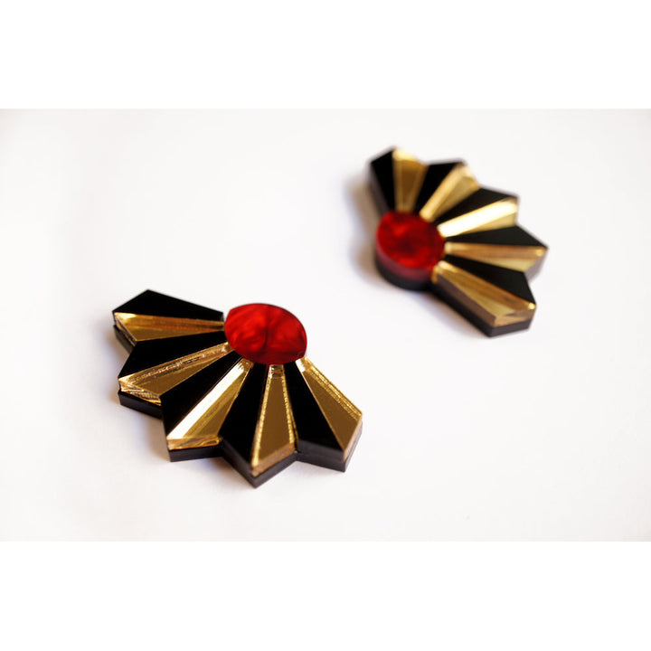 Accordion Flower Earrings by Laliblue 1