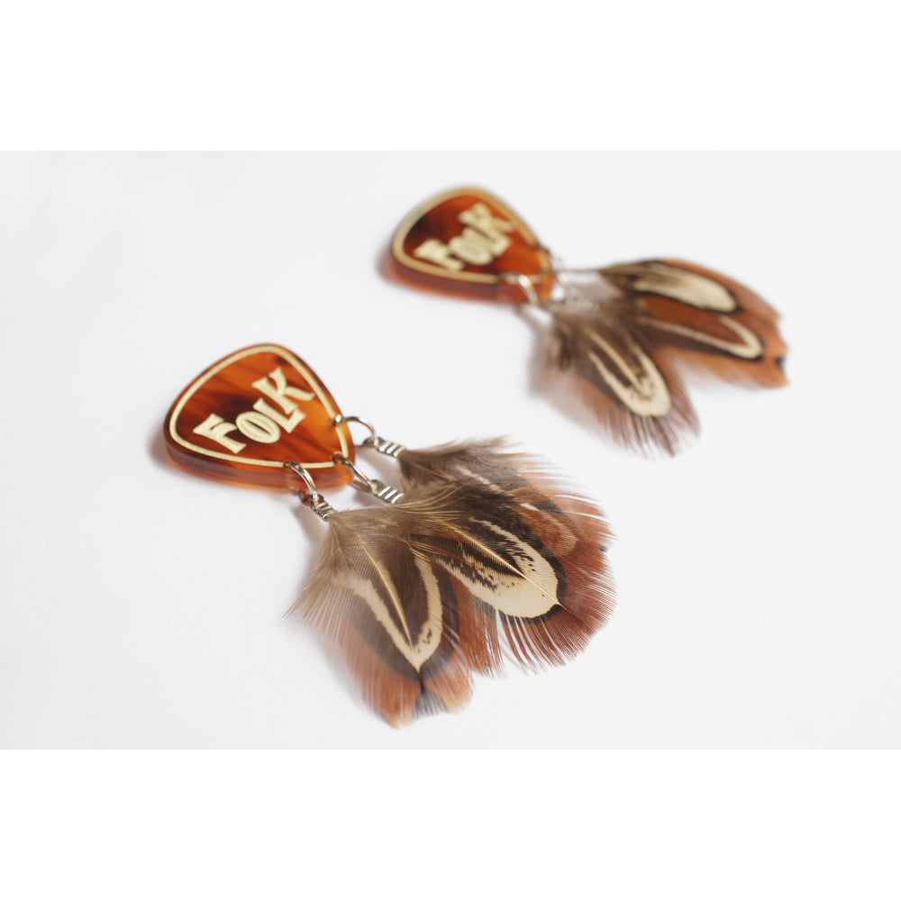 Folk Guitar Pick Earrings by Laliblue 1