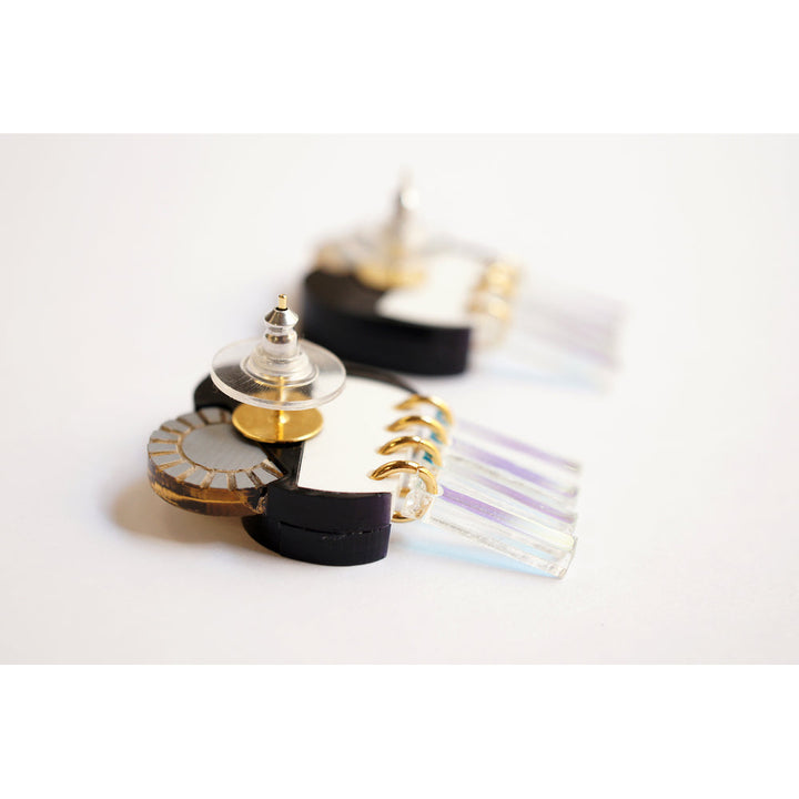 Piano cloud with sun earrings by Laliblue 2