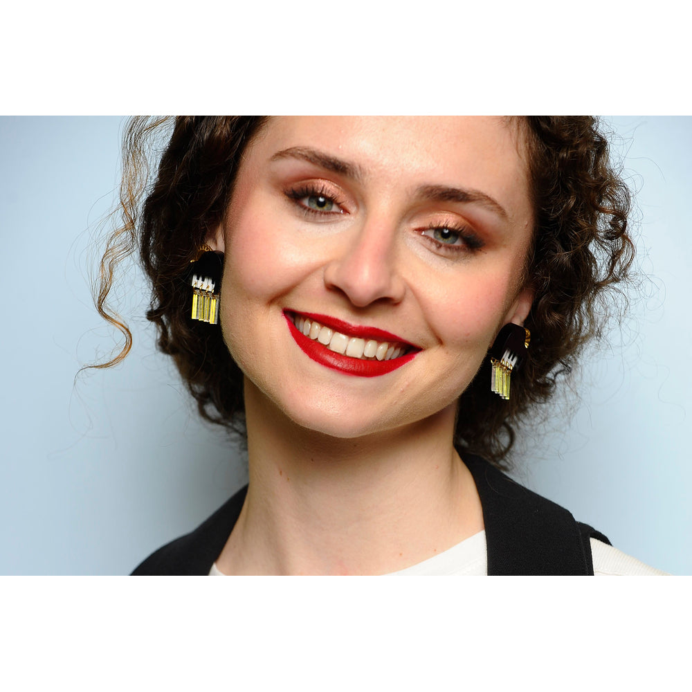 Piano cloud with sun earrings by Laliblue 3