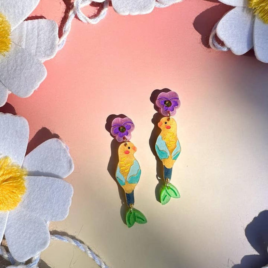 Perry the Parrot Earrings
