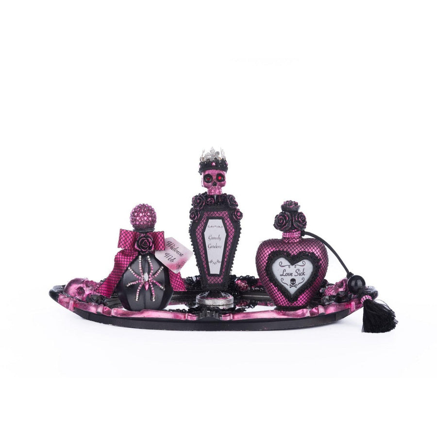 Pink Passion Vanity Tray with Bottles Set by Katherine's Collection