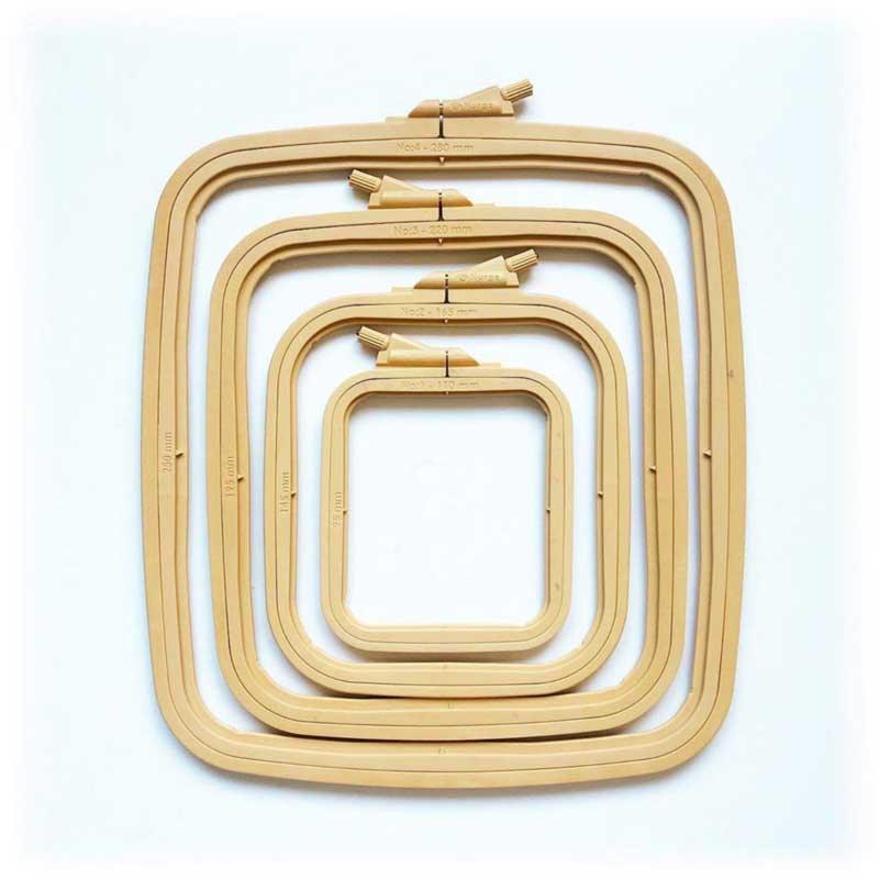 Plastic Square Hoop Nurge 170-14 Coffee Brown