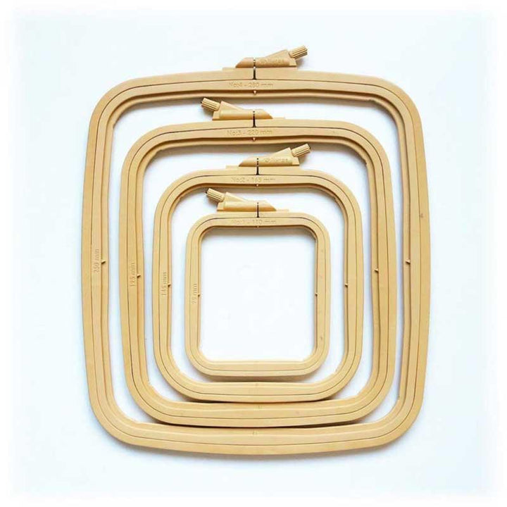 Plastic Square Hoop Nurge 170-14 Coffee Brown