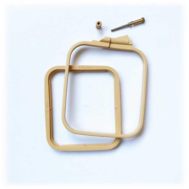 Plastic Square Hoop Nurge 170-14 Coffee Brown