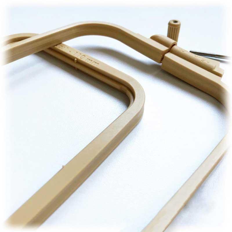 Plastic Square Hoop Nurge 170-14 Coffee Brown