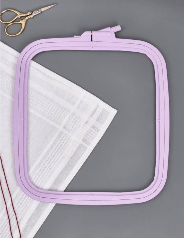 Plastic Square Hoop Nurge 170-14 Pastel Lilac