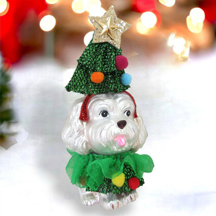 Poodle in Tree Costume Ornament Min/6 by December Diamonds