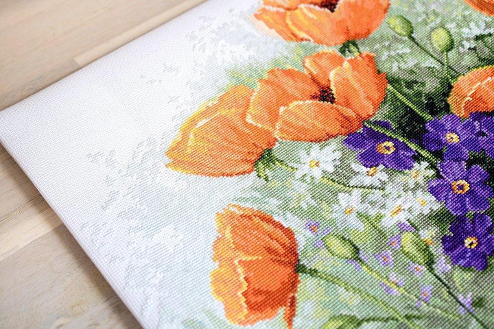 Poppies B2368L Counted Cross-Stitch Kit