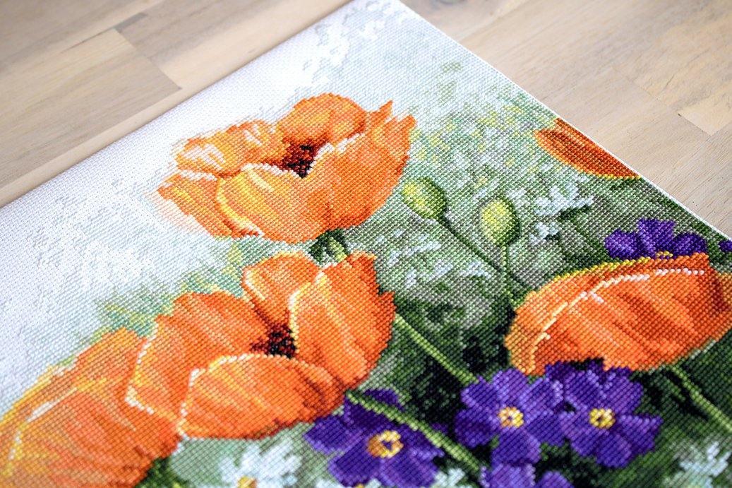 Poppies B2368L Counted Cross-Stitch Kit
