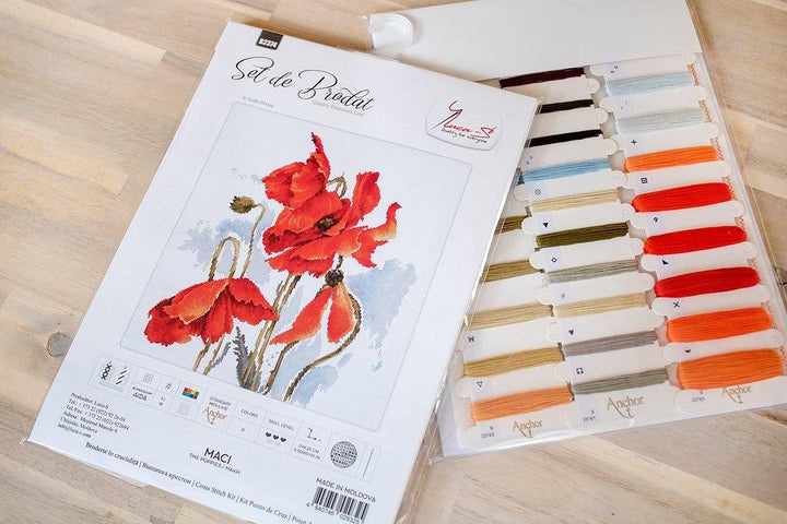 Poppies  B2374L Counted Cross-Stitch Kit