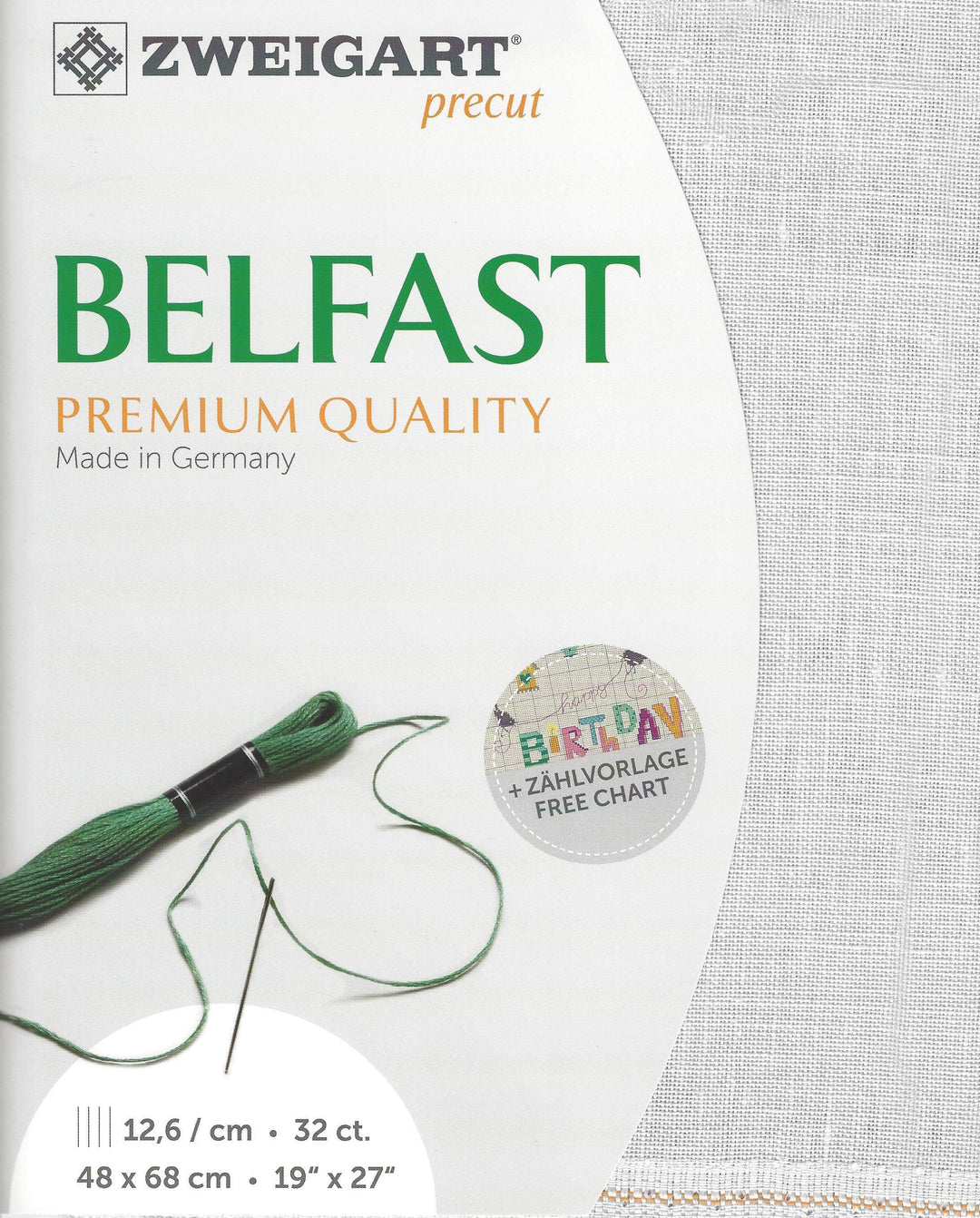 Precut Zweigart Belfast 32 count Silvery Moon 3609/7011