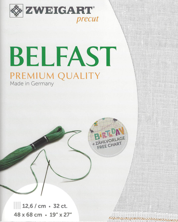 Precut Zweigart Belfast 32 count Silvery Moon 3609/7011