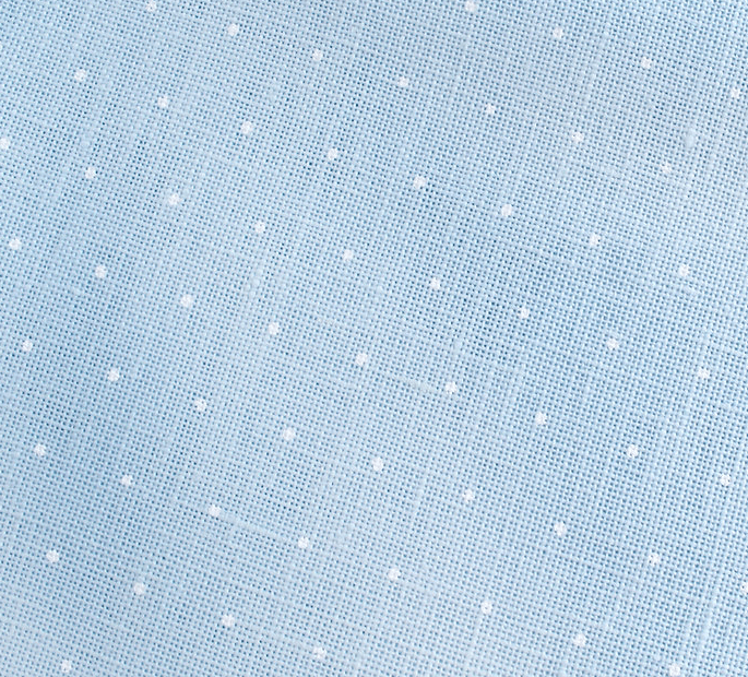 Precut Zweigart Cashel Mini Dots 28 count Blue with White Mini Dots 3281/5469