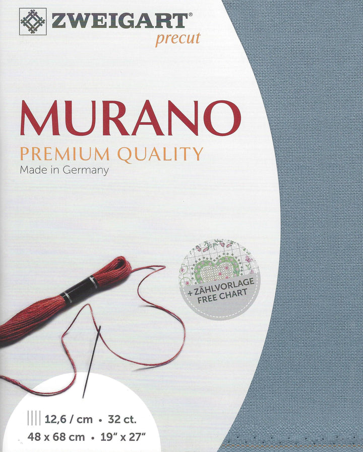 Precut Zweigart Murano 32 count Blue Cloud 3984/5106