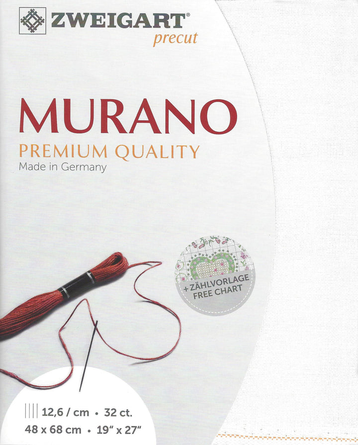Precut Zweigart Murano 3984/100 White