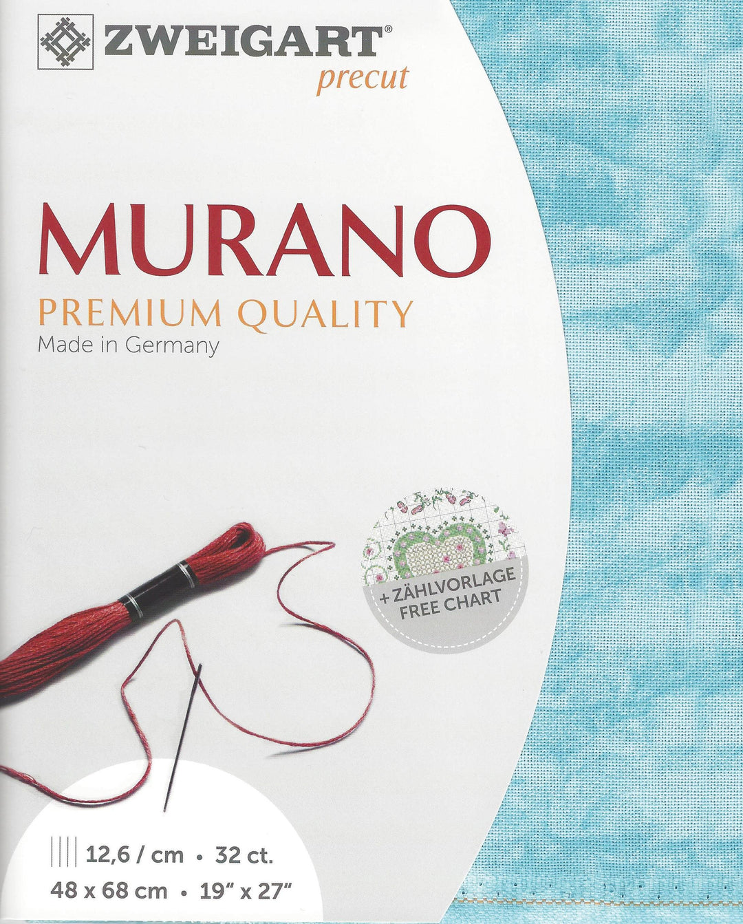 Precut Zweigart Murano Vintage 32 count Country Atlantic 3984/5439