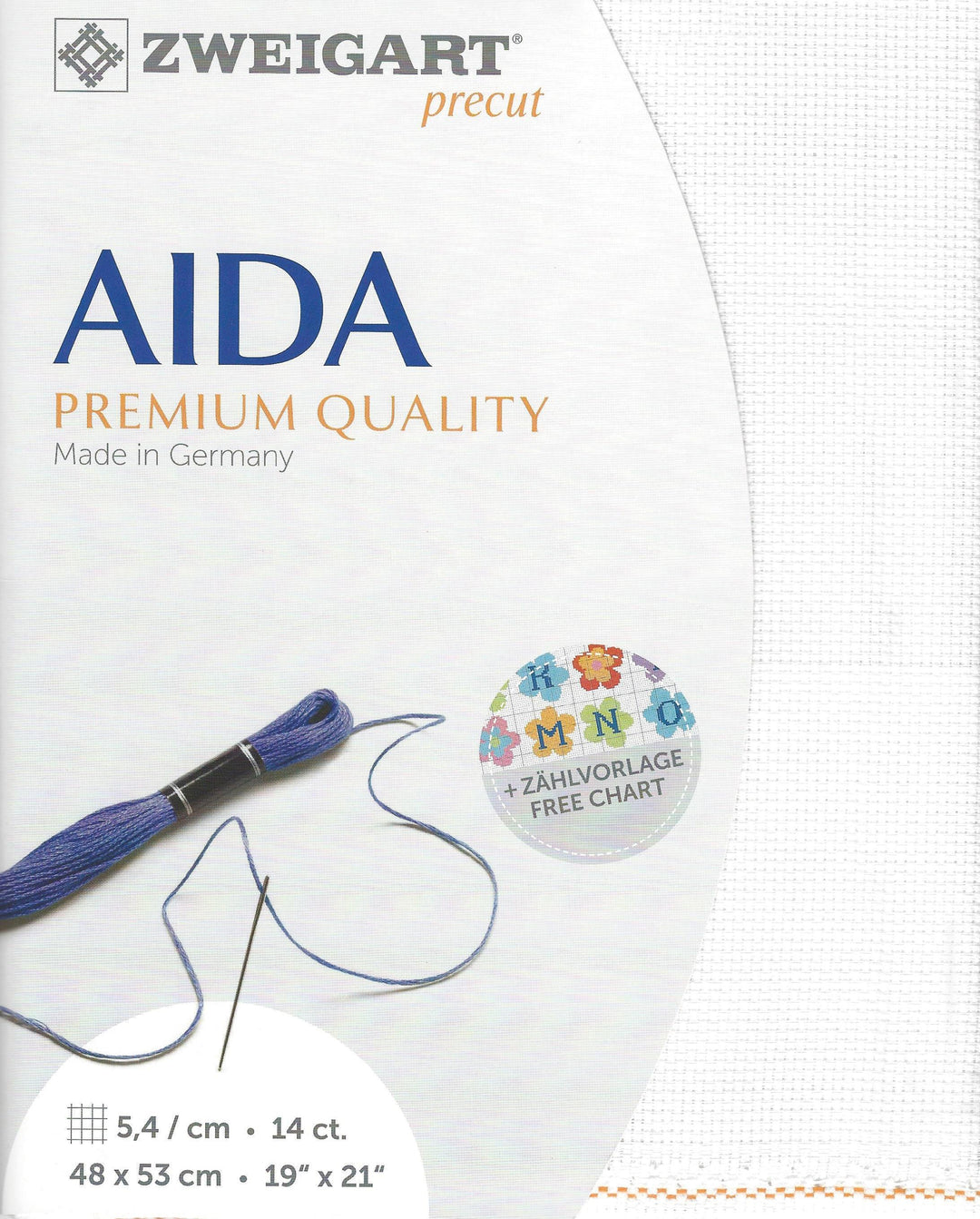 Precut Zweigart Stern-Aida 3706/100 White