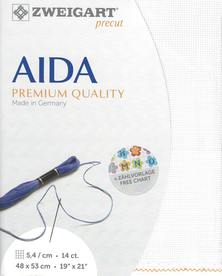 Precut Zweigart Stern-Aida 3706/100 White