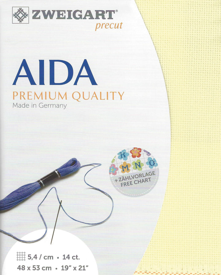 Precut Zweigart Stern-Aida 3706/2030 Yellow