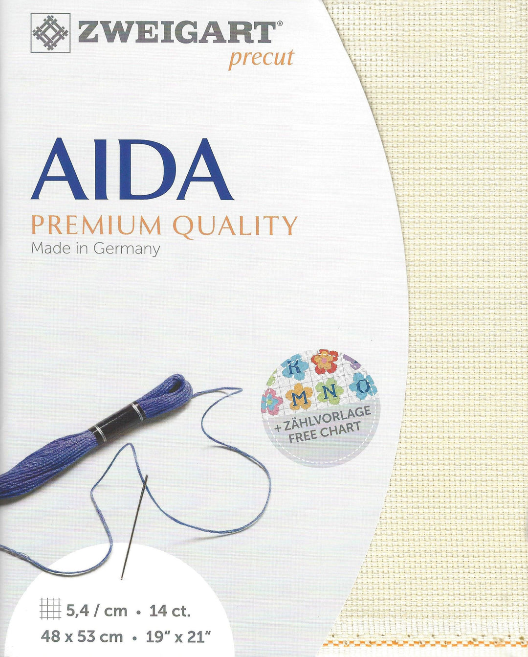 Precut Zweigart Stern-Aida 3706/264 Ivory