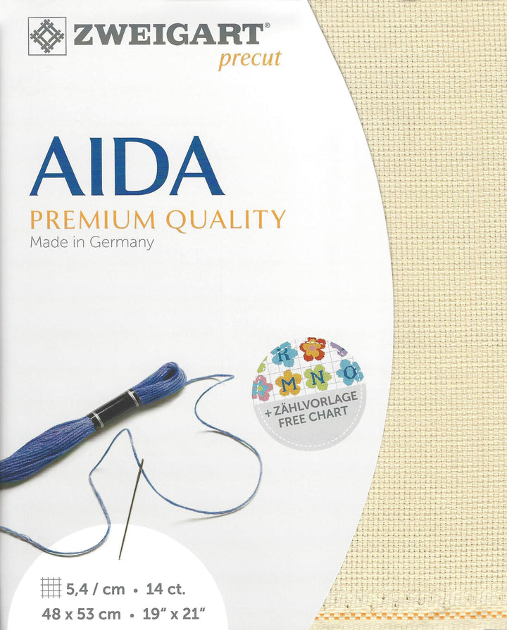 Precut Zweigart Stern-Aida 3706/770 Platinum