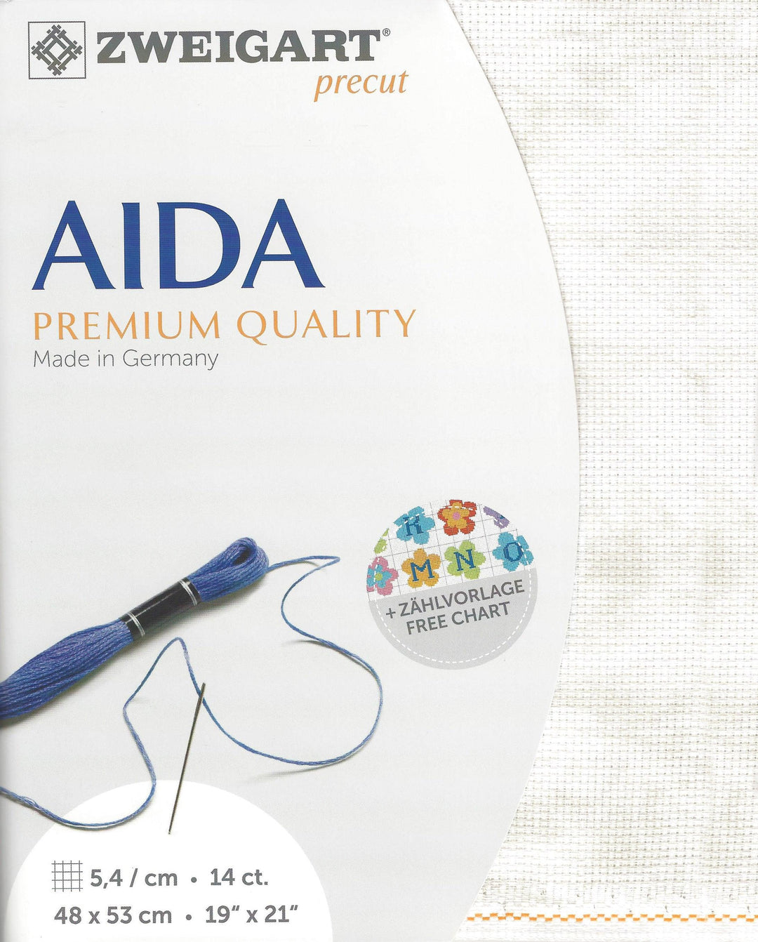 Precut  Zweigart Stern-Aida Vintage 14 count Vintage Sand 3706/1079