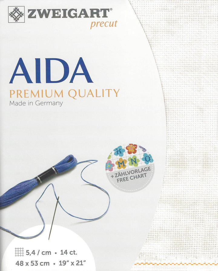 Precut  Zweigart Stern-Aida Vintage 14 count Vintage Sand 3706/1079