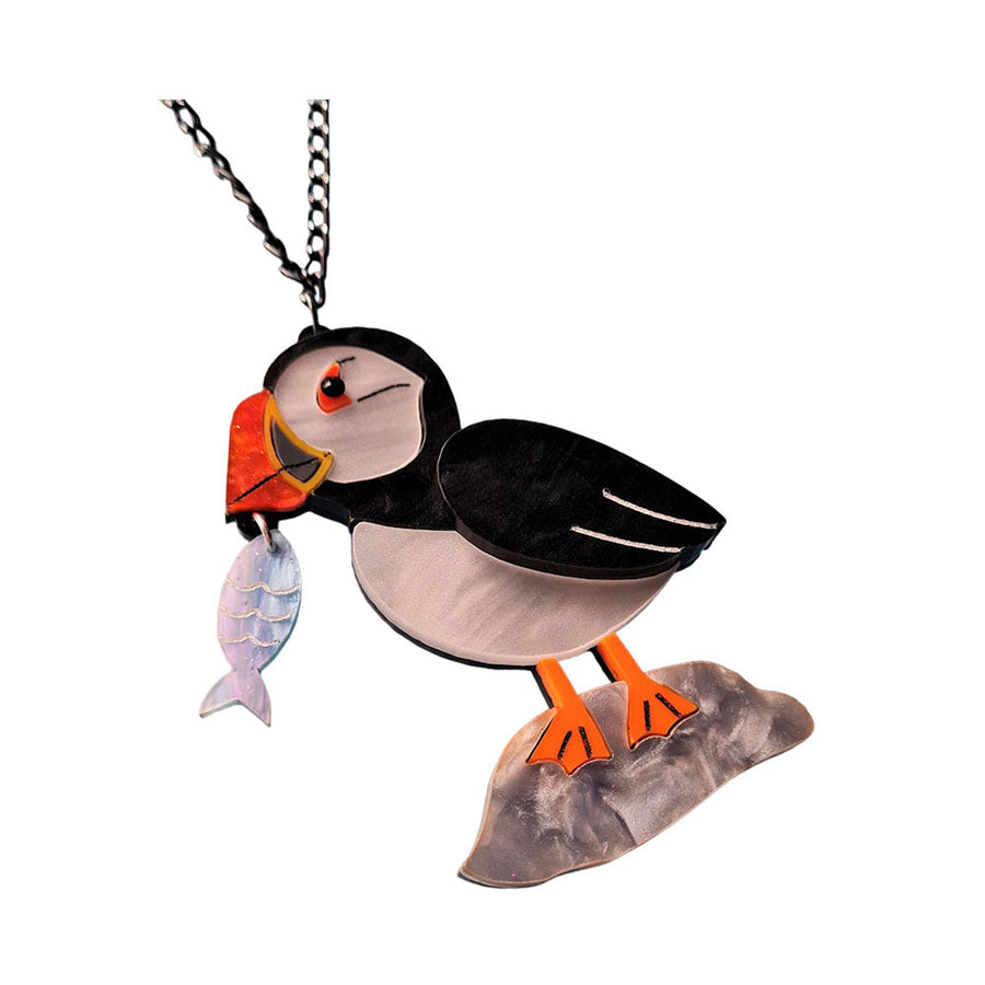 Puffin Pendant by Cherryloco Jewellery 1