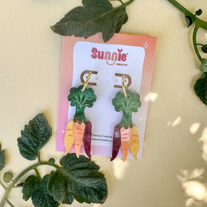 Rainbow Carrot Dangle 2