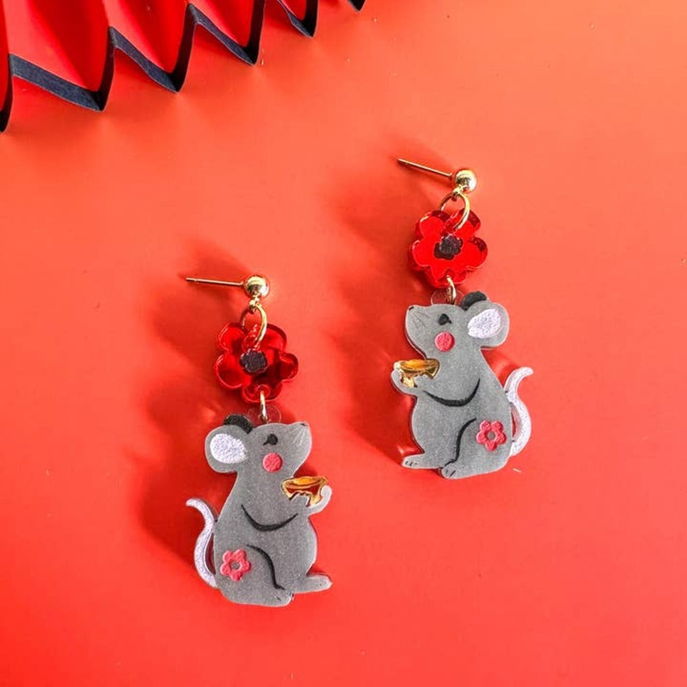 Rat Earrings