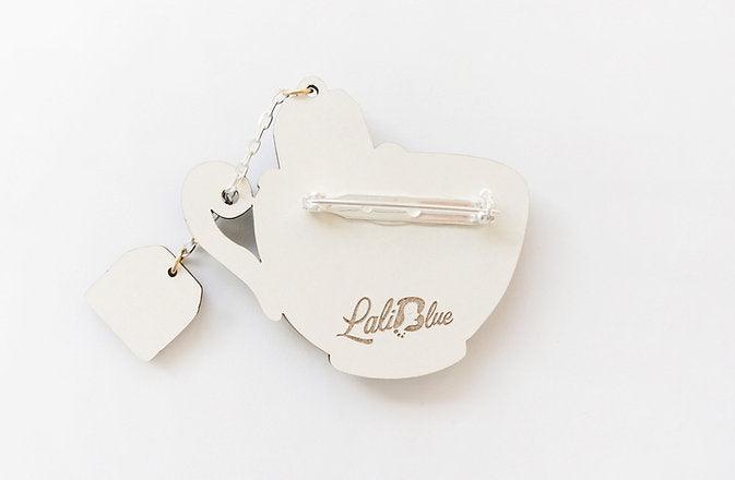 Relax Tea Brooch by LaliBlue - Quirks!