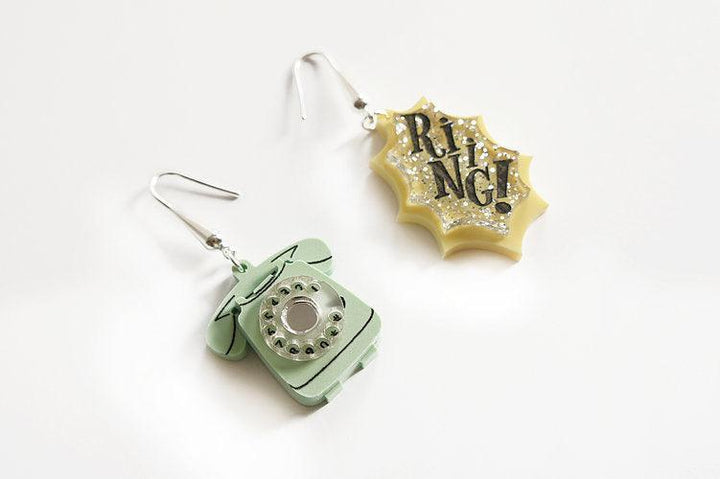 Retro Telephone Earrings by Laliblue - Quirks!