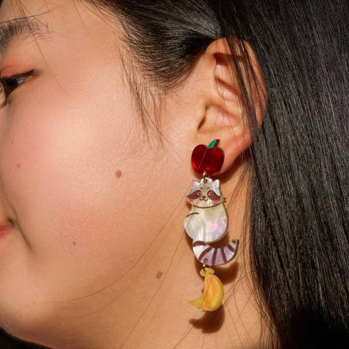 Ricky the Raccoon Earrings 3