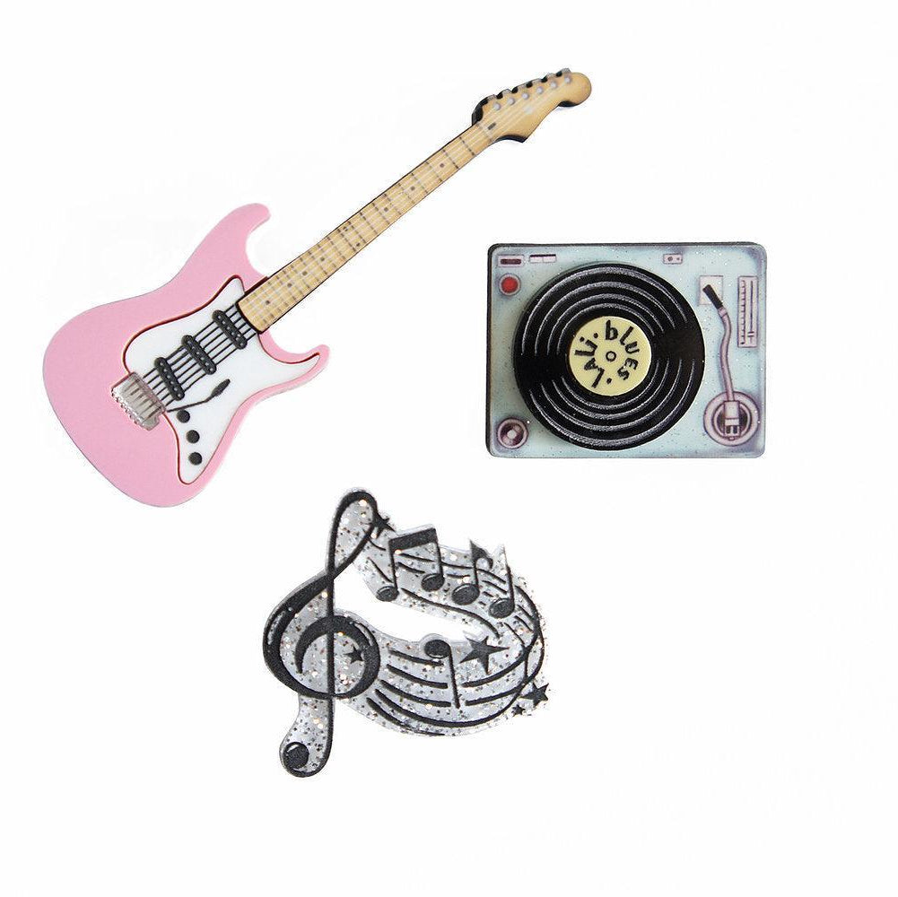 Rock and Roll Brooches Set of 3 by Laliblue - Quirks!