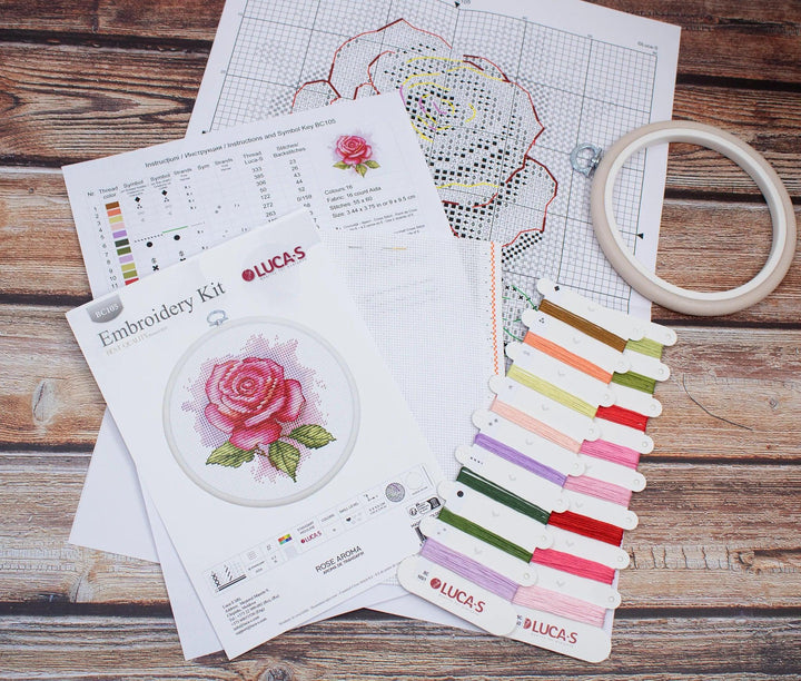 Rose Aroma BC105L Counted Cross-Stitch Kit