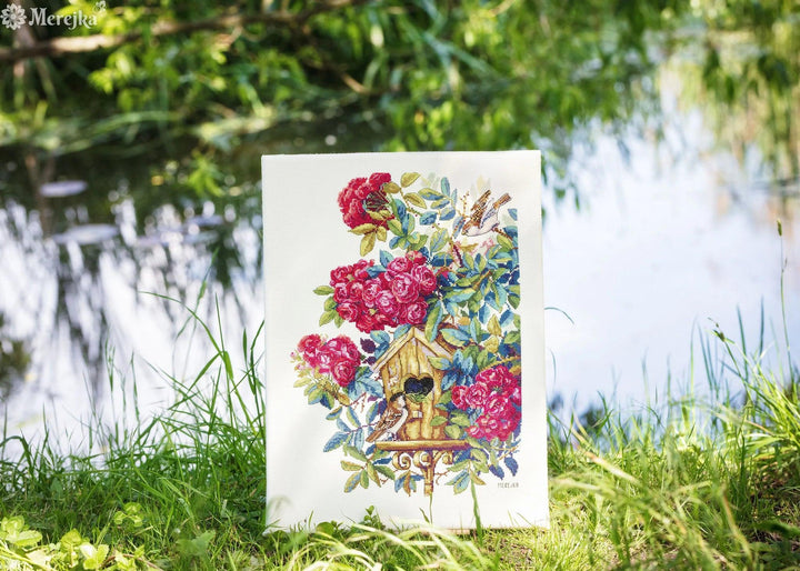 Rose Bush K-150 Counted Cross-Stitch Kit