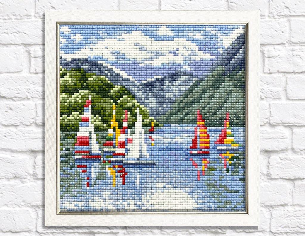 Sailing Ships CS2623 7.9 x 7.9 inches Crafting Spark Diamond Painting Kit