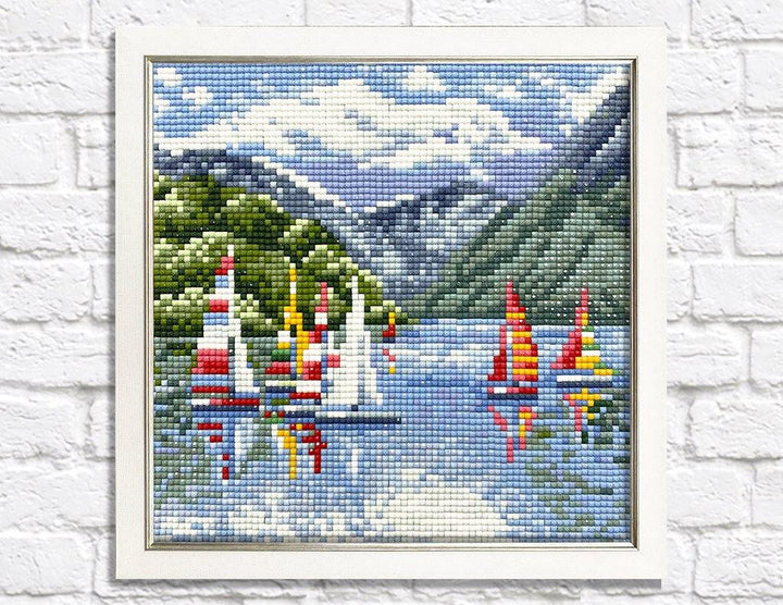 Sailing Ships CS2623 7.9 x 7.9 inches Crafting Spark Diamond Painting Kit