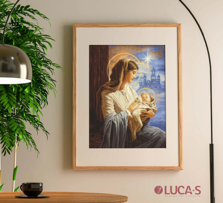 Saint Mary and The Child B617L Counted Cross-Stitch Kit