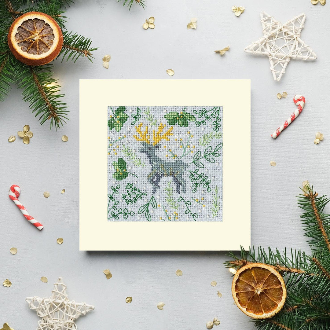 Scandi Deer Kit XMAS62 Counted Cross Stitch Kit