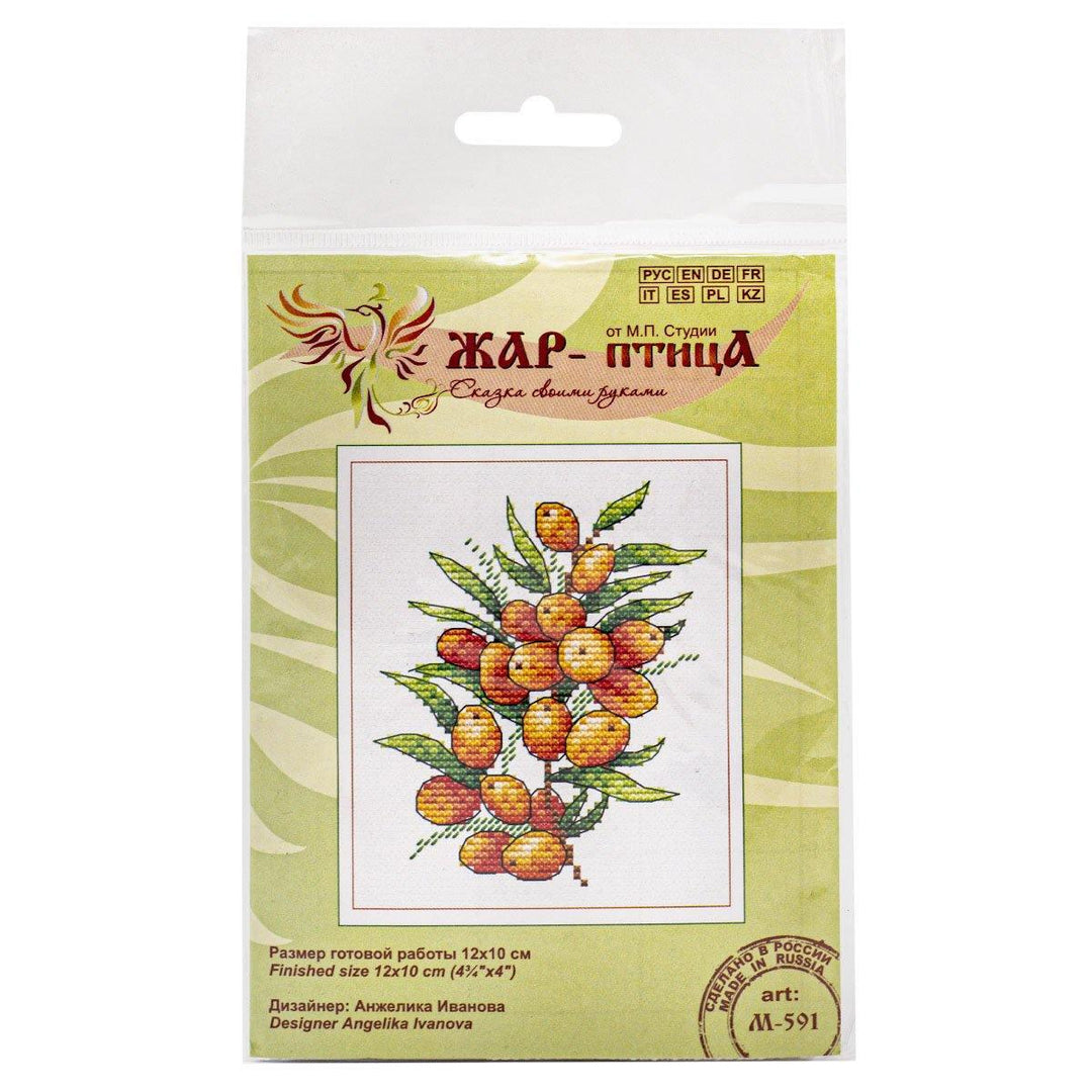Sea Buckthorn Mood SM-591 Counted Cross Stitch Kit