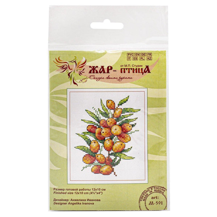 Sea Buckthorn Mood SM-591 Counted Cross Stitch Kit