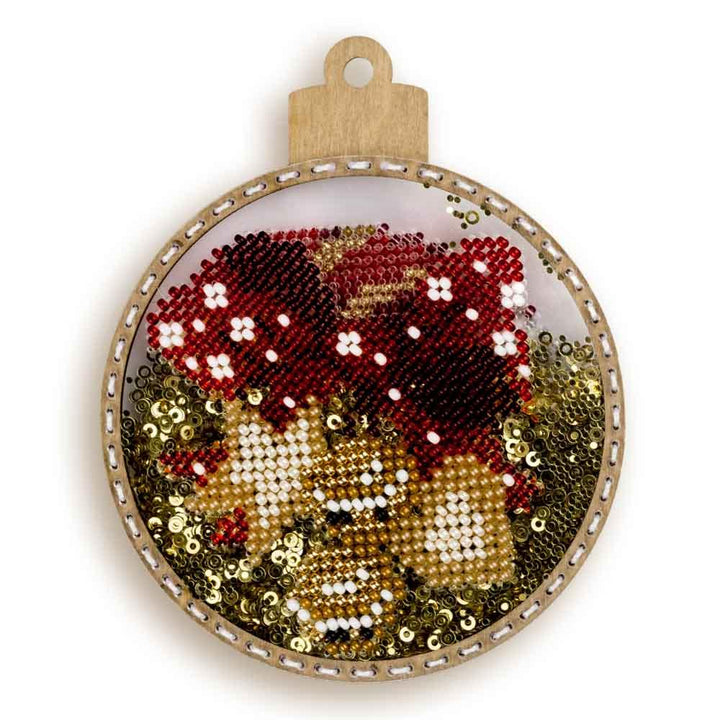 Set for embroidery with beads on a plastic base FLPL-061