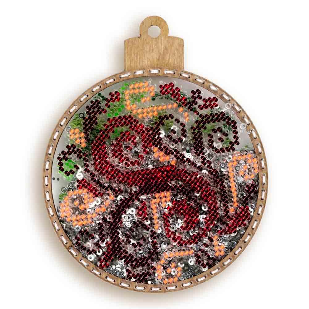 Set for embroidery with beads on a plastic base FLPL-062