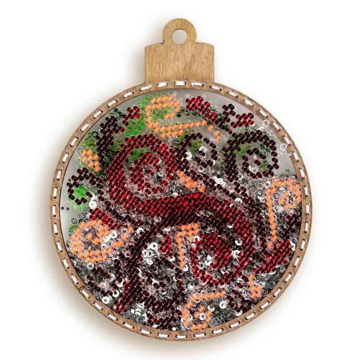 Set for embroidery with beads on a plastic base FLPL-062