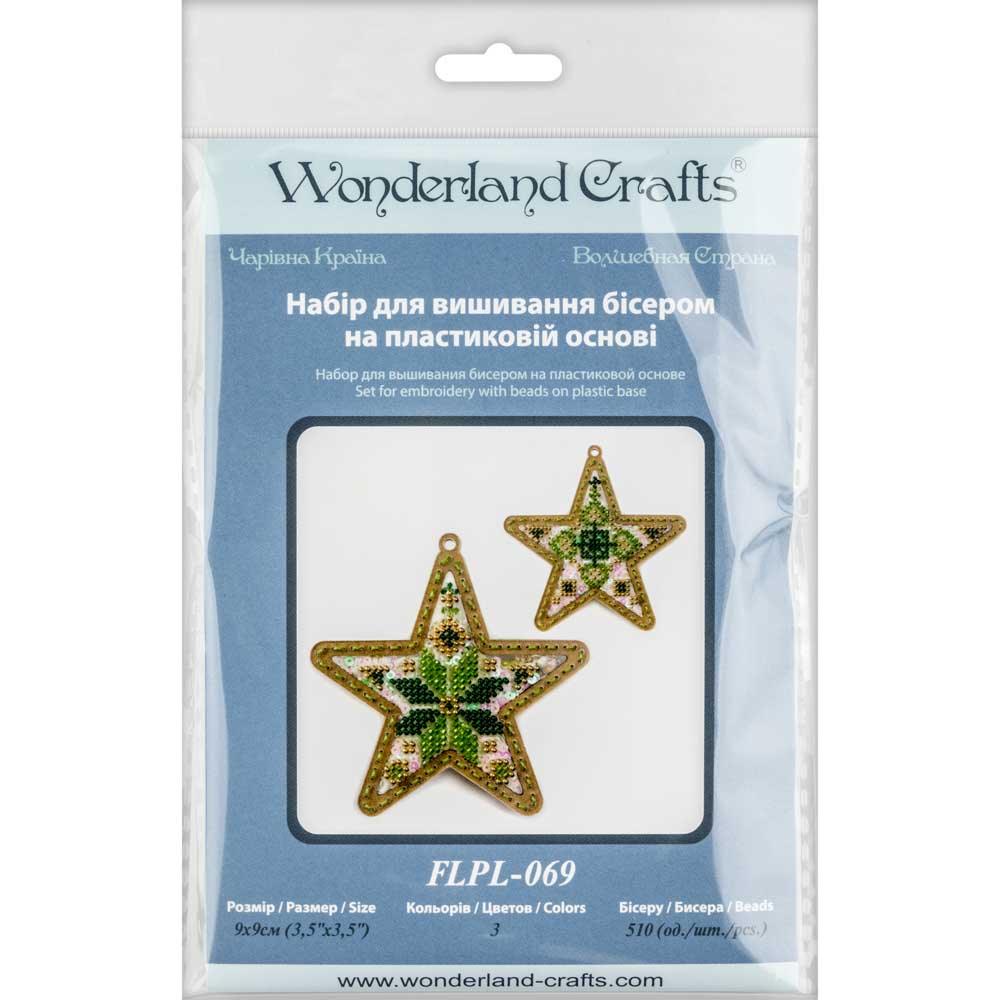Set for embroidery with beads on a plastic base FLPL-069