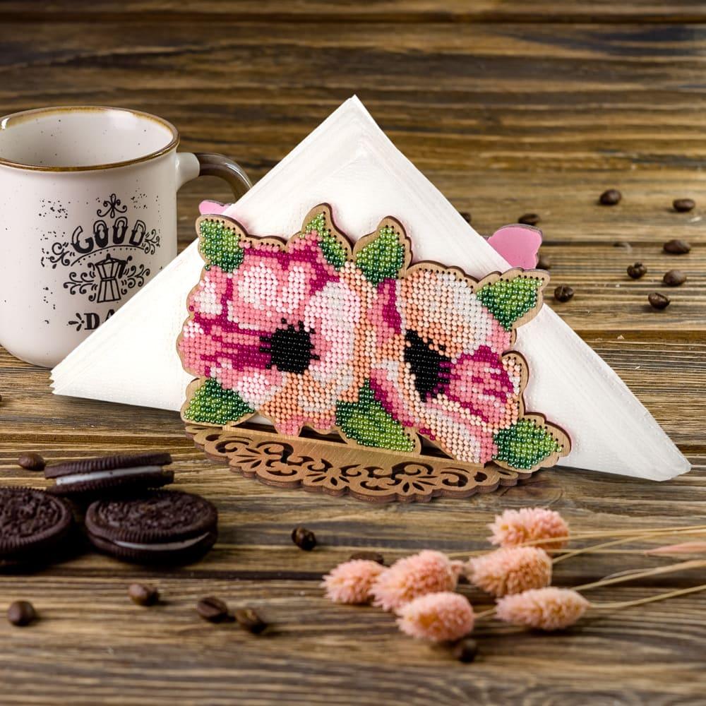 Set for embroidery with beads on wood FLK-247