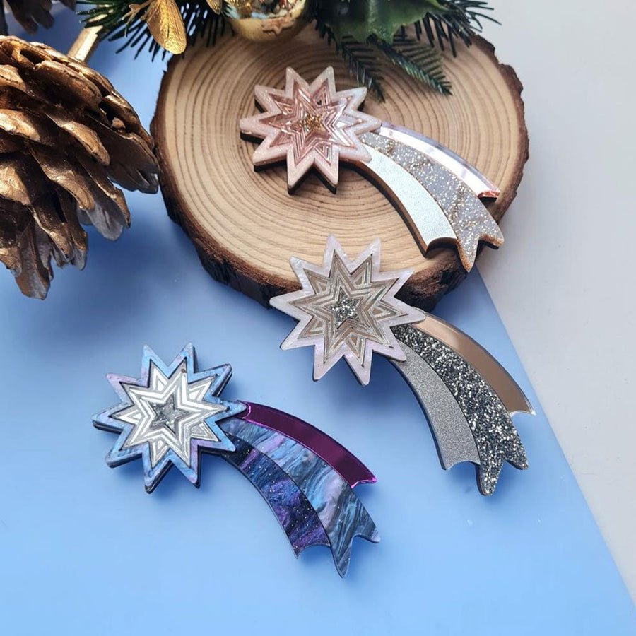 Shooting Star Necklace by Cherryloco Jewellery 1